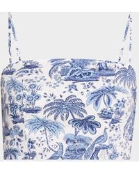 STAUD - Federico Cropped Tank Top - Lyst