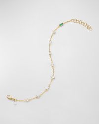 Monica Rich Kosann - 18k Yellow Gold Multi-cut Diamond Tennis Bracelet - Lyst