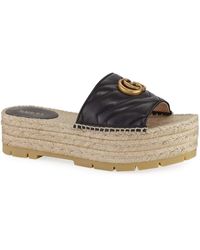 pilar platform espadrille mule gucci
