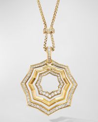 David Yurman - Zig Zag Stax Pendant Necklace With Diamonds - Lyst
