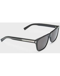 Saint Laurent - Sl 619 Acetate Rectangle Sunglasses - Lyst
