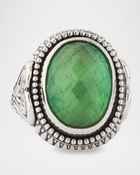 Konstantino - Ivy Rock Crystal, And Mop Triplet Statement Ring - Lyst