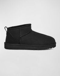 UGG - Apos;S Classic Ultra Mini Leather Ankle Boots - Lyst