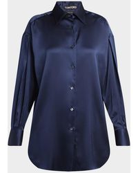 Tom Ford - Button-Down Silk Shirt - Lyst