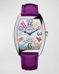 Franck Muller - Ladies Color Dreams Curvex Watch With Alligator Strap - Lyst