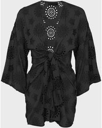 ViX - Perola Knot Short Caftan Coverup - Lyst