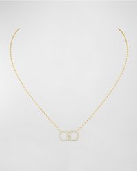 Messika - So Move 18k Yellow Gold Diamond Pave Pendant Necklace - Lyst