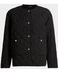 Lamarque - Hera Quilted Collarless Jacket - Lyst