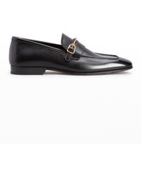 Tom Ford - Jack Burnished Leather Loafers - Lyst