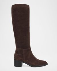 Vince - 50Mm Pace Suede Knee-High Boots - Lyst