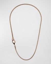 Marco Dal Maso - Mesh Rose Gold Plated Silver Necklace, 22"l - Lyst