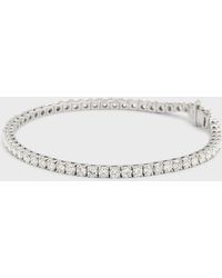 Neiman Marcus - 18K Round Lab Grown Diamond Bracelet, 7"L - Lyst