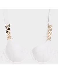 Ramy Brook - Iryna Embellished Underwire Bikini Top - Lyst