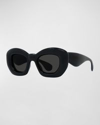 Loewe - Inflated Monochrome Acetate Butterfly Sunglasses - Lyst