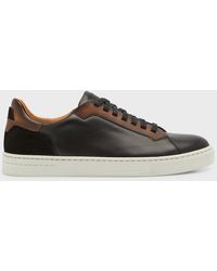 Magnanni - Amadeo Bicolor Leather Low-Top Sneakers - Lyst