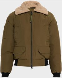 Canada Goose - Apos;S Chilliwack Fleece-Collar Down Bomber Jacket - Lyst