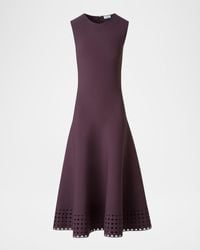 Akris Punto - Dot Lace-Hem Sleeveless Midi Dress - Lyst