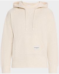 Givenchy - Apos;S Pocket-Label Cotton Blend Drawstring Hoodie - Lyst