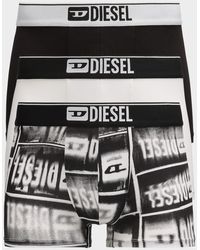 DIESEL - Damien Multi-Graphic 3-Pack Boxer Briefs - Lyst