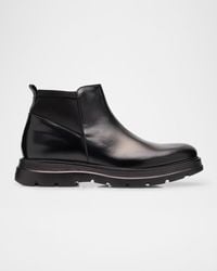 Stuart Weitzman - Apos;S Aiden Leather And Neoprene Chelsea Boots - Lyst