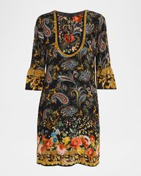 Johnny Was - Sofiya Printed Silk Tunic Dress - Lyst