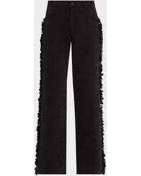 DIOTIMA - Burro Sequined Side-Stripe Wide-Leg Jeans - Lyst
