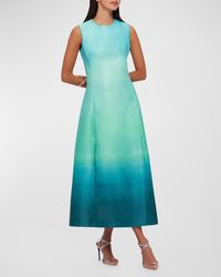 LEO LIN - Cleo Sleeveless A-Line Ombre Midi Dress - Lyst