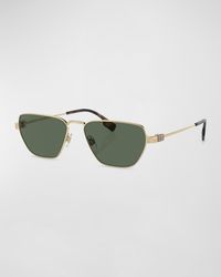 Burberry - Metal Square Sunglasses - Lyst