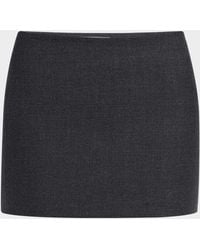 Givenchy - Wool Mini Skirt - Lyst