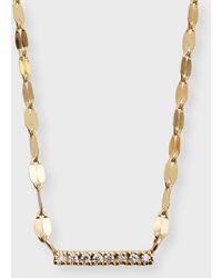Lana Jewelry - Flawless Mini Diamond Bar Pendant Necklace - Lyst