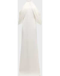 Badgley mischka halter odessa gown deals