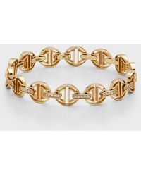 Hoorsenbuhs - 18k Gold Small Link Bracelet With Diamond Bridges - Lyst