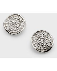 Ippolita - Mini Flower Stud Earrings In Sterling Silver With Diamonds - Lyst
