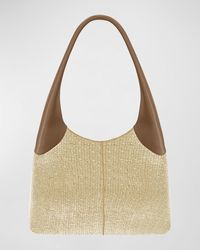 THEMOIRÈ - Ninfa Eco-Fabric Straw Shoulder Bag - Lyst