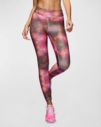 Power hi shine tight cheap in black & white nike