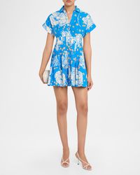 cara cara nash mini dress le tile green Nash Mini Dress main image 1