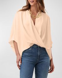 Trina Turk - Concourse Draped High-Low Top - Lyst