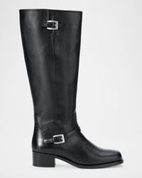 STAUD - Brooklyn Leather Knee-High Boots - Lyst