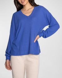 Pj Salvage - The Remix V-Neck Waffle Thermal Pajama Top - Lyst