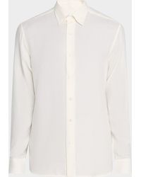 Brioni - Cotton And Cashmere Sport Shirt - Lyst