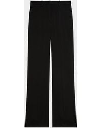 Theory - Slim-Straight Satin Pants - Lyst