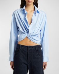 Christopher Esber - Tempest Twisted Button-Front Shirt - Lyst