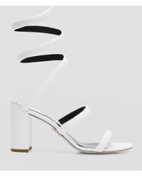 Rene Caovilla - Cleo Leather Snake-Wrap Sandals - Lyst