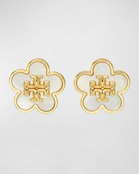 Tory Burch - Kira Flower Stud Earrings - Lyst