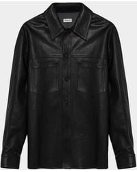 Jonathan Simkhai - Apos;S Gibson Leather Shirt Jacket - Lyst