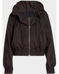 Dries Van Noten - Voly Stretch-Cotton Ruffle Zip-Up Jacket - Lyst