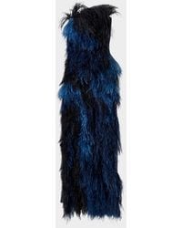 Akris - Strapless Ostrich Feather Gown - Lyst