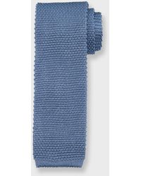 Brunello Cucinelli - Silk-Cotton Knit Tie - Lyst