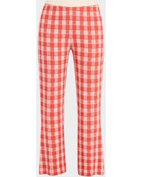 Guest In Residence - Gingham Flare Pants - Lyst