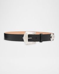 McQueen - Arrow Leather Buckle Belt - Lyst